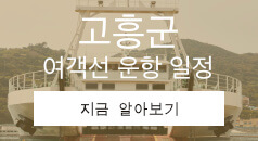 녹도 배편 나로도 배편 운항 일정