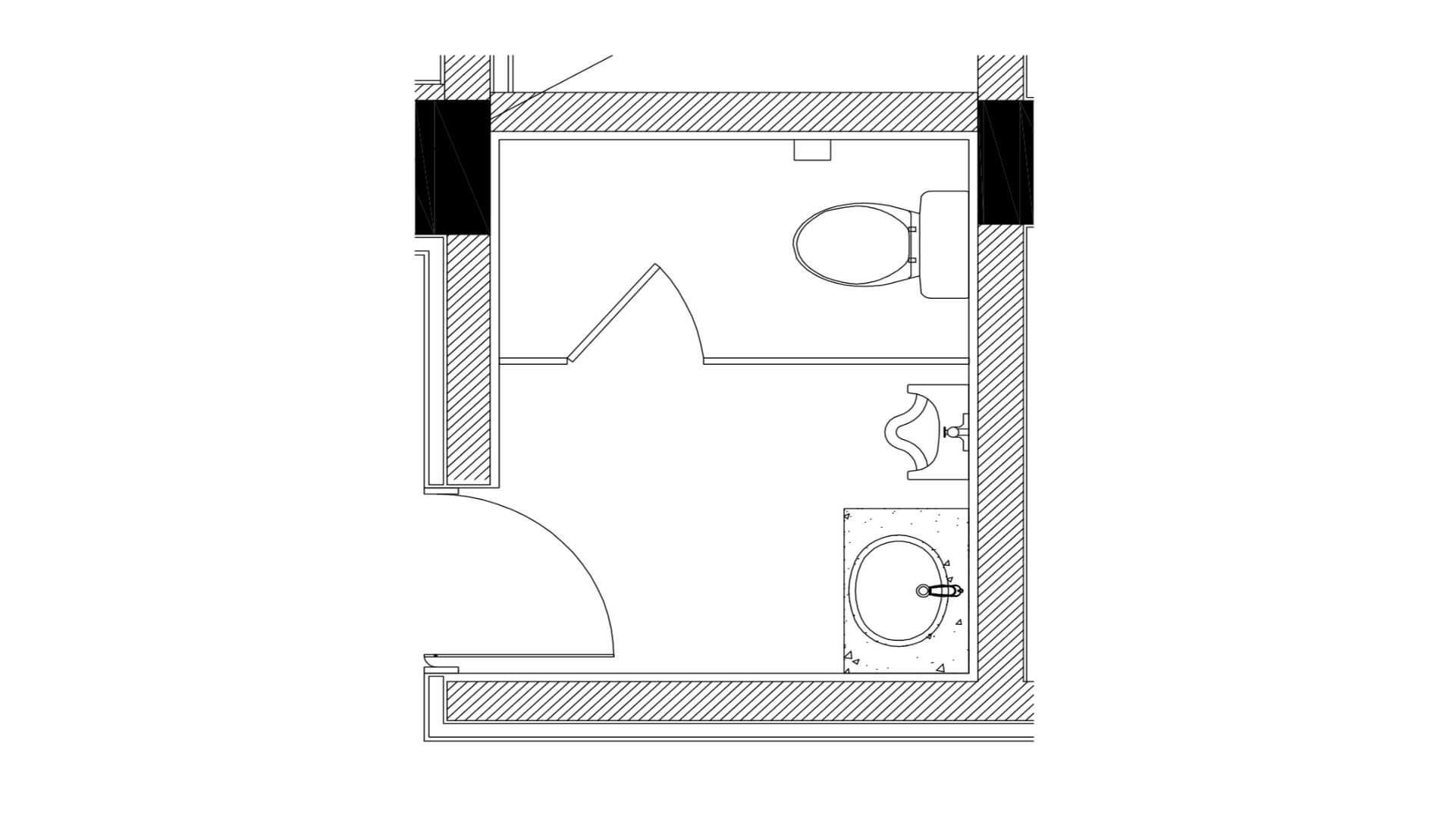 Geomundo Ocean Palace Hotel First Floor Men Bathroom Plan