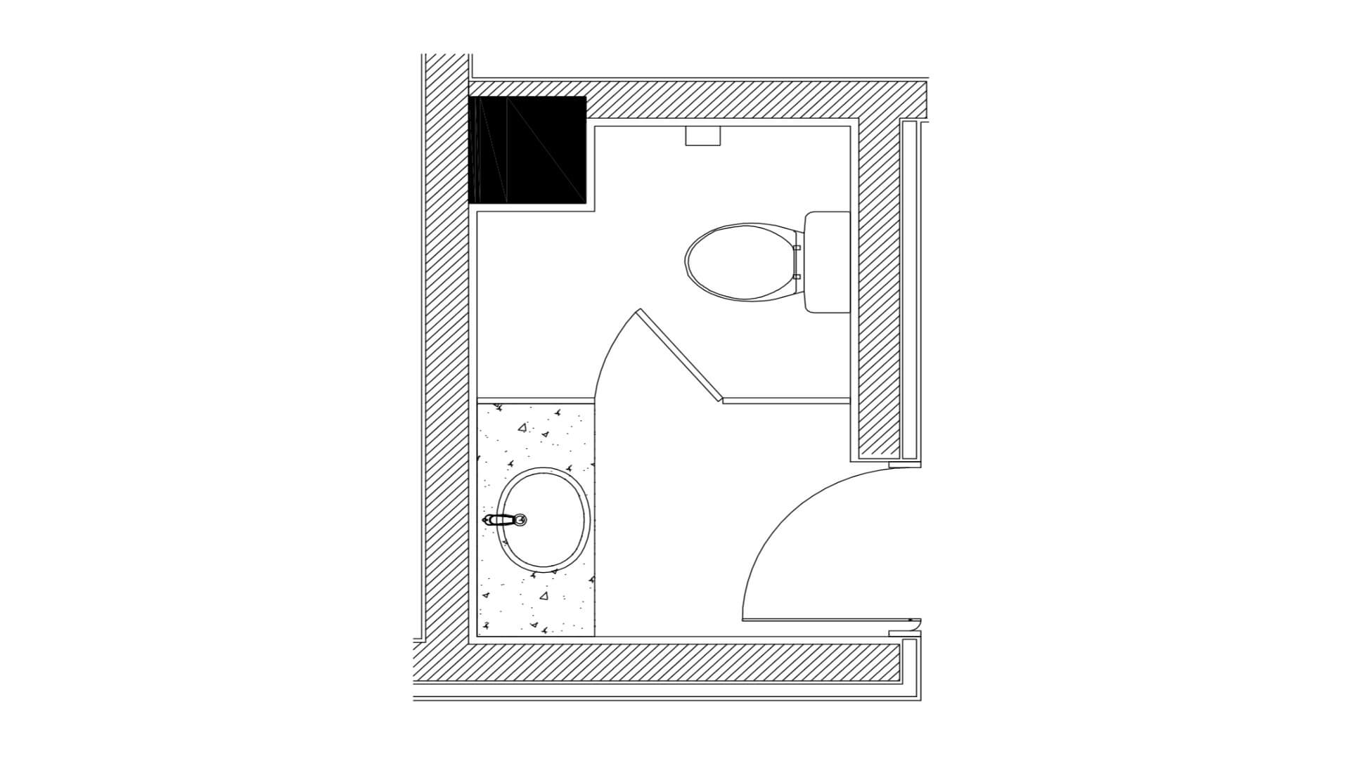 Geomundo Ocean Palace Hotel First Floor Women Bathroom Plan